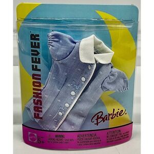 2004 Mattel Barbie Fashion Fever Blue Buttoned Down Shirt Asst. H0874 BRAND NEW